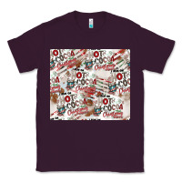Plum hot cocoa christmas cheer pattern Classic Tee - CowhideDigitalArt