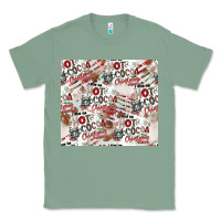 Sage hot cocoa christmas cheer pattern Classic Tee - CowhideDigitalArt
