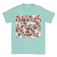 Seafoam hot cocoa christmas cheer pattern Classic Tee - CowhideDigitalArt