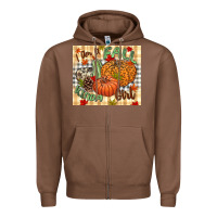 Chestnut I am a Fall kinda girl pumpkin Fall Zipper Hoodie - NancyCooperArtShop