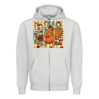 Dove Grey I am a Fall kinda girl pumpkin Fall Zipper Hoodie - NancyCooperArtShop
