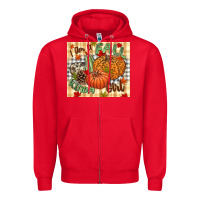 Red I am a Fall kinda girl pumpkin Fall Zipper Hoodie - NancyCooperArtShop