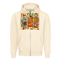 Sandshell I am a Fall kinda girl pumpkin Fall Zipper Hoodie - NancyCooperArtShop