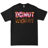 Black donut worry with donut Premium Tee - AdoDesignShop