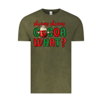Vintage Olive shimmy shimmy cocoa what Vintage Tee - MaliasSmallBusiness