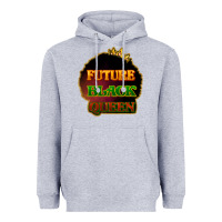Heather Grey Future black queen Heavyweight Hoodie - HowdyJamesFarm