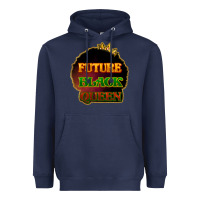 Navy Future black queen Heavyweight Hoodie - HowdyJamesFarm