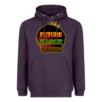 Plum Future black queen Heavyweight Hoodie - HowdyJamesFarm