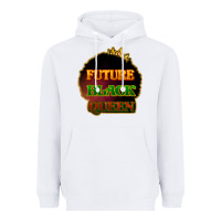 White Future black queen Heavyweight Hoodie - HowdyJamesFarm
