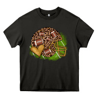 Asphalt american football helmet Heavy Core Tee - JahusDesignShop