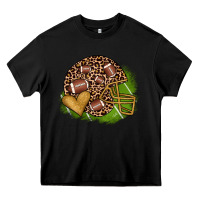 Black american football helmet Heavy Core Tee - JahusDesignShop
