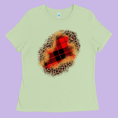 Christmas Patch Ladies Tee Designed By Jahusdesignshop
