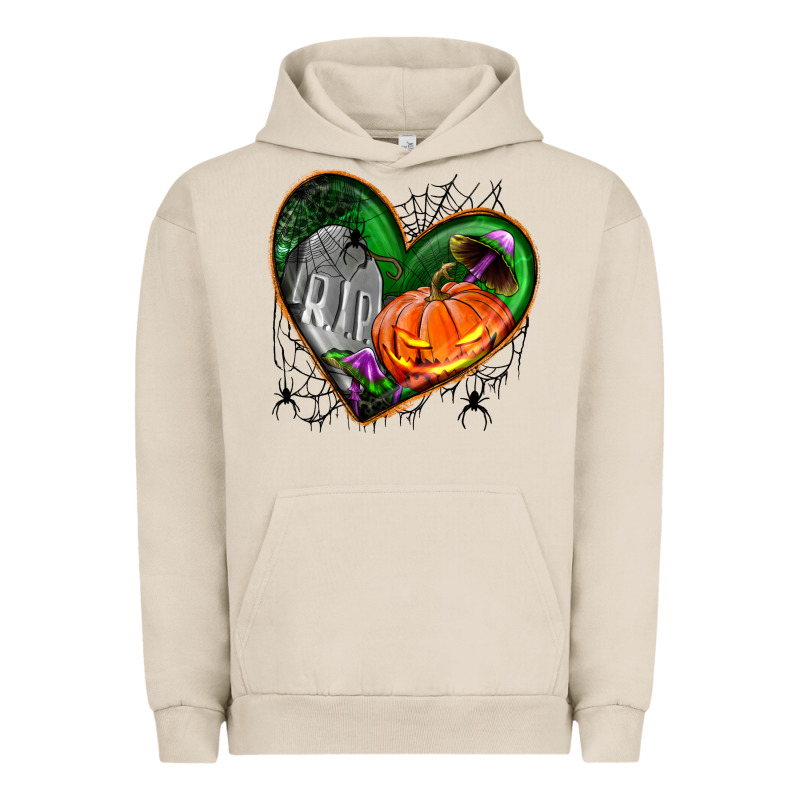 Halloween Heart With Pumpkin Urban Hoodie by BundleAndBundleShop | Teevron