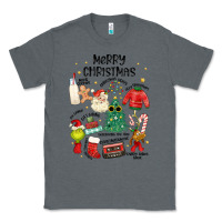 Charcoal Heather merry christmas Classic Tee - MaliasSmallBusiness