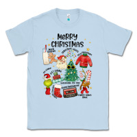 Dusty Blue merry christmas Classic Tee - MaliasSmallBusiness