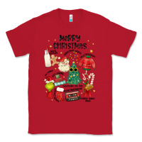 Red merry christmas Classic Tee - MaliasSmallBusiness