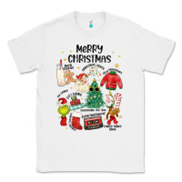 White merry christmas Classic Tee - MaliasSmallBusiness