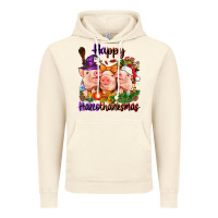 Vintage Artic Happy Hallothanksmas Pigs Vintage Hoodie - NancyCooperArtShop
