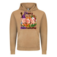 Vintage Camel Happy Hallothanksmas Pigs Vintage Hoodie - NancyCooperArtShop