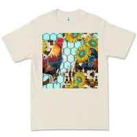 Bone western rooster seamless pattern Premium Tee - BundleAndBundleShop