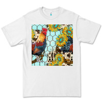 White western rooster seamless pattern Premium Tee - BundleAndBundleShop