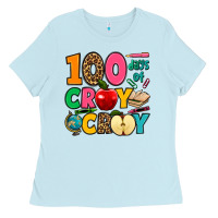 Baby Blue 100 days of cray cray Ladies Tee - Jasminsmagicworld