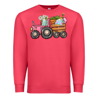 Cardinal Easter bunny tractor Premium Sweatshirt - CowGirlArtShop