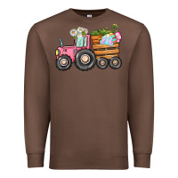 Chestnut Easter bunny tractor Premium Sweatshirt - CowGirlArtShop