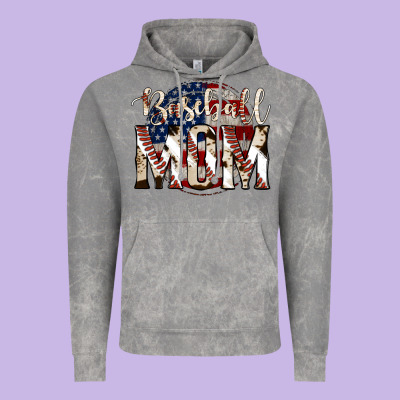 Baseball Mom Vintage Hoodie Designed By Jasminsmagicworld
