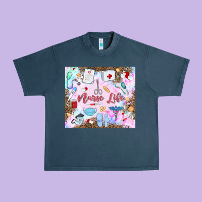 Nurse Life Urban Heavy Tee Designed By Maliassmallbusiness