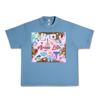 Pebble Blue nurse life Urban Heavy Tee - MaliasSmallBusiness