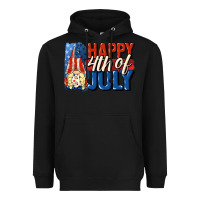 Black Happy 4th of july gnome Heavyweight Hoodie - CowGirlArtShop