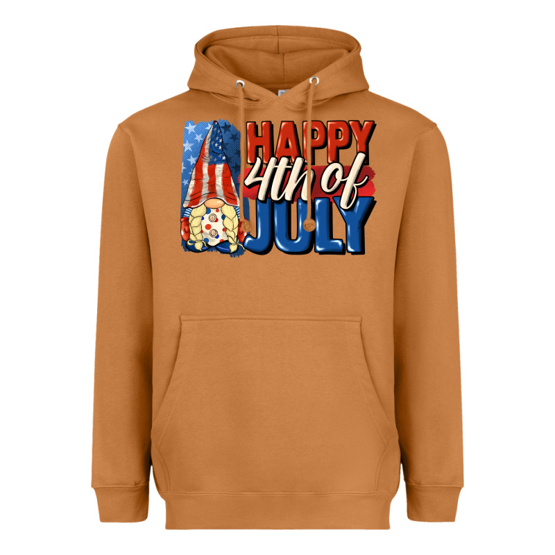 Happy 4th Of July Gnome Heavyweight Hoodie by CowGirlArtShop | Teevron