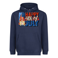 Navy Happy 4th of july gnome Heavyweight Hoodie - CowGirlArtShop