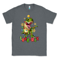 Charcoal Heather tree rex trex christmas dinosaur Classic Tee - MaliasSmallBusiness