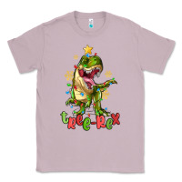 Lilac tree rex trex christmas dinosaur Classic Tee - MaliasSmallBusiness