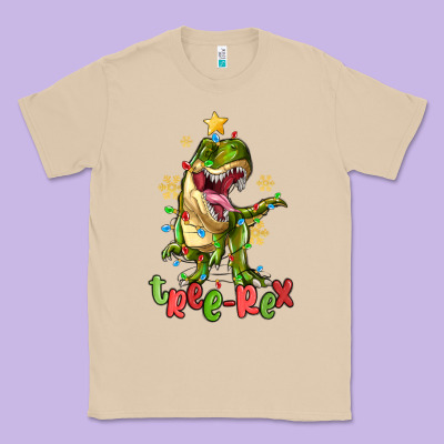 Tree Rex Trex Christmas Dinosaur Classic Tee Designed By Maliassmallbusiness