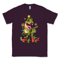 Plum tree rex trex christmas dinosaur Classic Tee - MaliasSmallBusiness