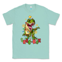 Seafoam tree rex trex christmas dinosaur Classic Tee - MaliasSmallBusiness