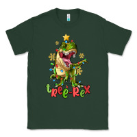 Sports Green tree rex trex christmas dinosaur Classic Tee - MaliasSmallBusiness