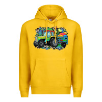 Lemon Autism farm tractor Premium Hoodie - CowGirlArtShop