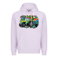 Lilac Autism farm tractor Premium Hoodie - CowGirlArtShop