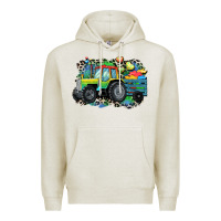 Oatmeal Heather Autism farm tractor Premium Hoodie - CowGirlArtShop