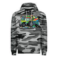 Slate Camo Autism farm tractor Premium Hoodie - CowGirlArtShop