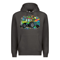 Smoke Autism farm tractor Premium Hoodie - CowGirlArtShop