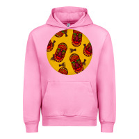 Fuchsia Pink african masks round earrings 5 Urban Hoodie - BundleAndBundleShop