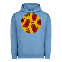Pigment Pebble Blue african masks round earrings 5 Urban Hoodie - BundleAndBundleShop