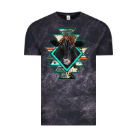 Cloud Black black angus cowhide aztec Vintage Tee - JahusDesignShop