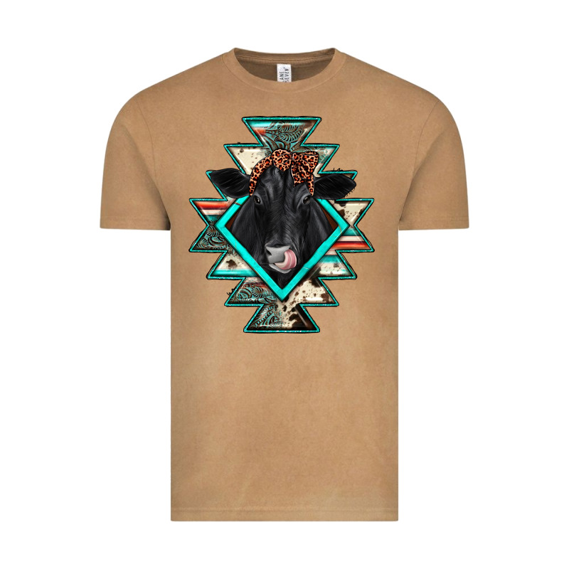 Black Angus Cowhide Aztec Vintage Tee by JahusDesignShop | Teevron