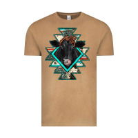 Vintage Camel black angus cowhide aztec Vintage Tee - JahusDesignShop